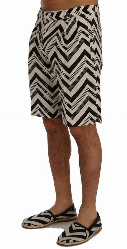 Striped Shorts Cotton Gabbana Dolce Linen