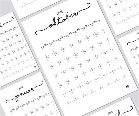 Maybe you would like to learn more about one of these? Kalendervorlagen 1 Monat/1 Seite: PUSLO | Kalender ...