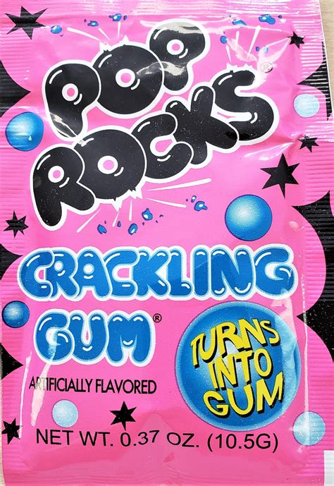 Pop Rocks Crackling Gum Crowsnest Candy Company