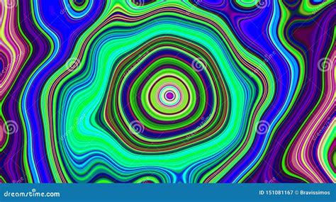 Psychedelic Abstract Pattern And Hypnotic Background For Trend Art