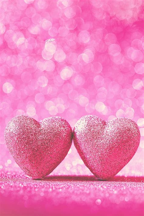 Two Hearts Wallpaper Heart Iphone Wallpaper Pink