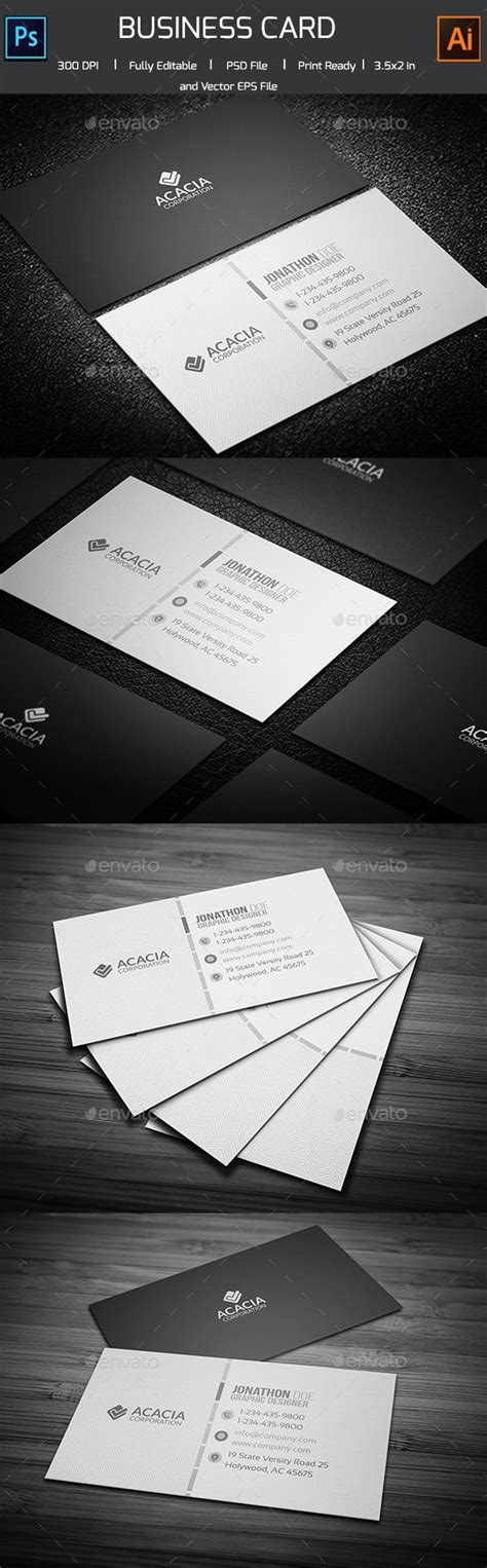 Simple Personal Business Card Print Templates Graphicriver