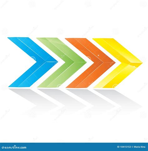 Colored Vector Arrows Stock Photos Image 10415153