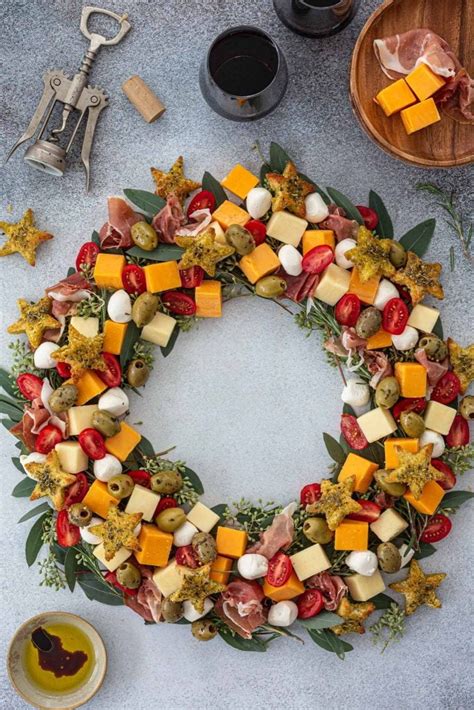 Christmas Wreath Cheeseboard Olivias Cuisine
