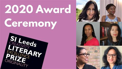 Si Leeds Literary Prize 2020 Award Ceremony Youtube