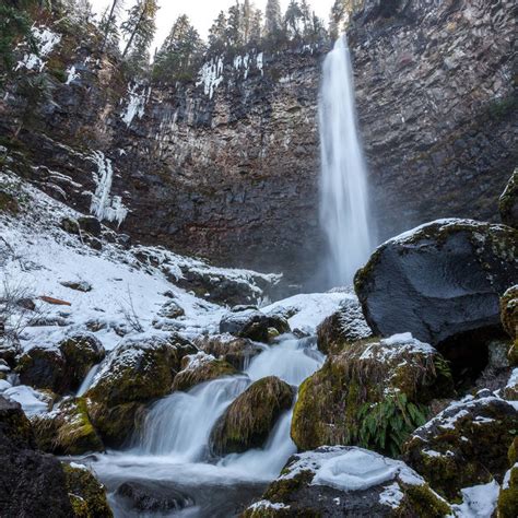 Winter Waterfalls Travel Oregon