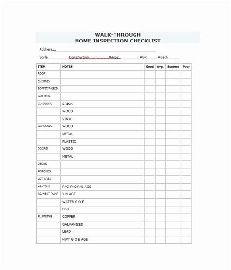 Home Inspection Report Template Pdf Luxury 20 Printable Home Inspection
