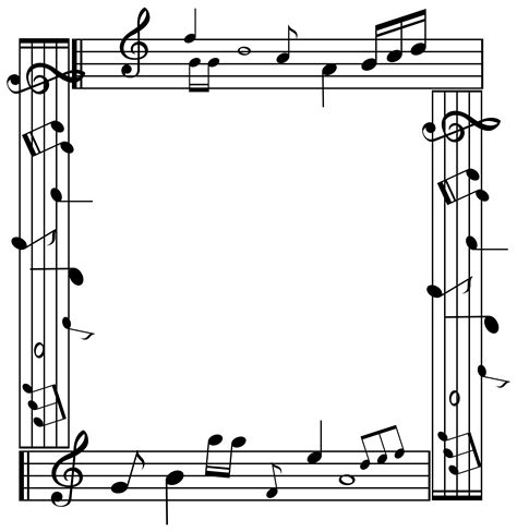 Music Notes Border Clip Art Page Border And Vector Graphics Images And Photos Finder