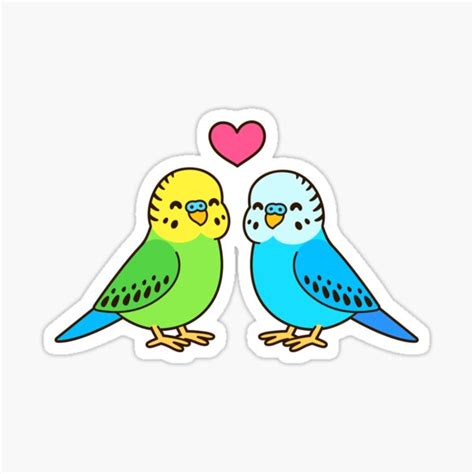 Budgie Bird Stickers Redbubble