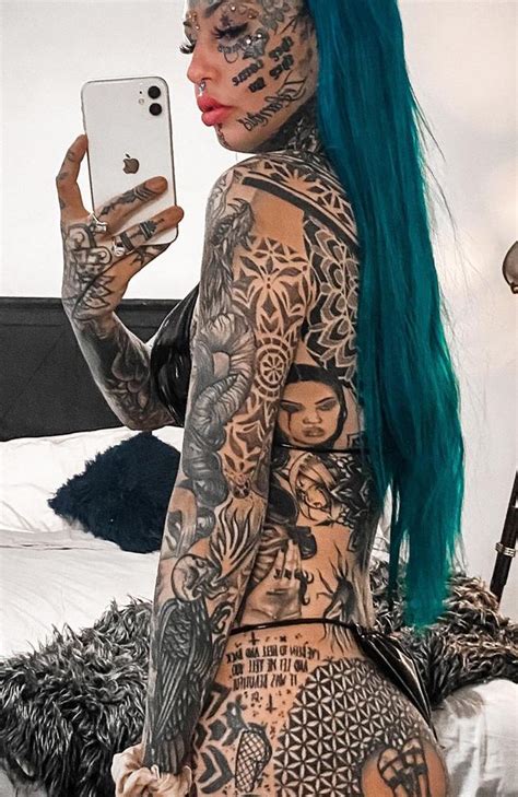 Viral Model Spent K On Tattoos Body Modifications Photo The