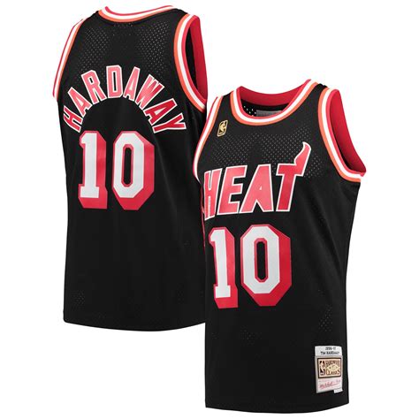 You're going to love the heat's new nike city edition uniforms. Tim Hardaway Miami Heat Mitchell & Ness Hardwood Classics 1996-97 Swingman Jersey - Black ...