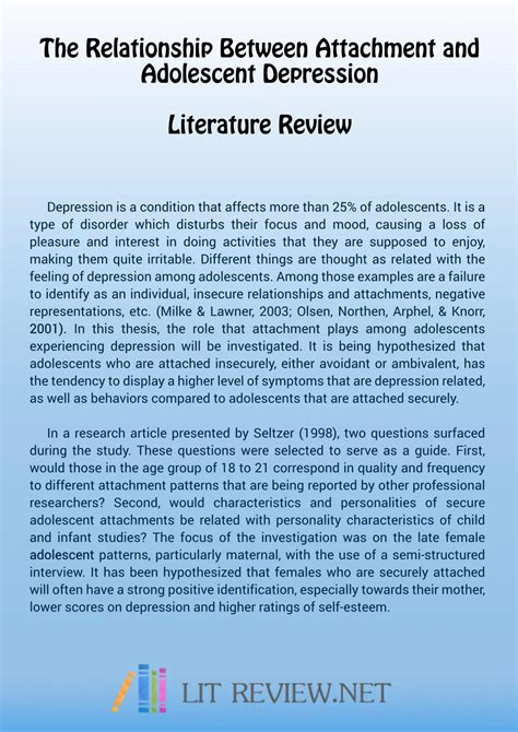 Thesis Literature Review Sample By Lit Review Samples Issuu