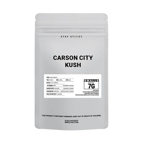 STIIIZY: CARSON CITY KUSH - WHITE LABEL 7G | Leafly
