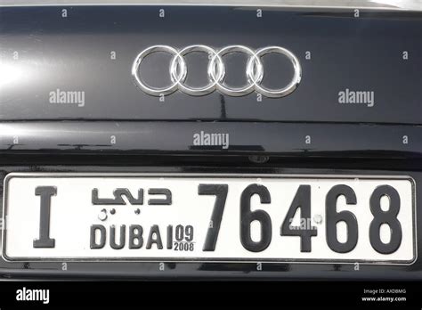 Dubai Uae Number Plate Dubai High Resolution Stock Photography And