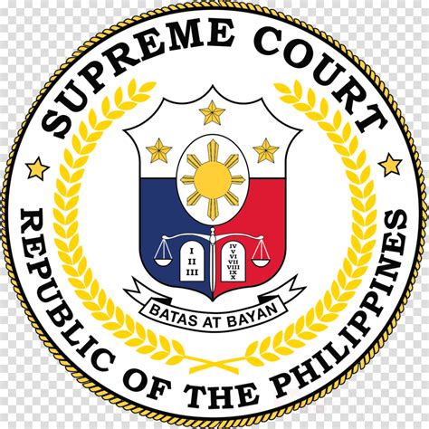 The image is png format with a clean transparent background. Supreme Court Of The Philippines Logo Png Clipart Supreme - Supreme Court Of The Philippines ...