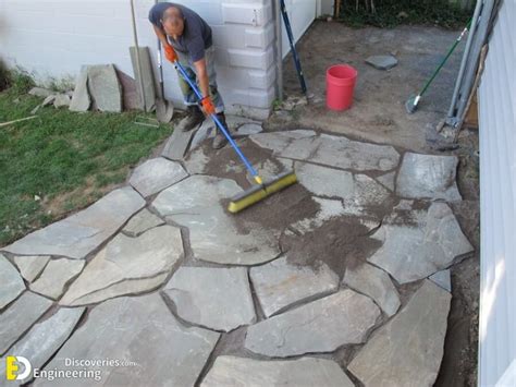 How To Install Flagstone Patio Engineering Discoveries