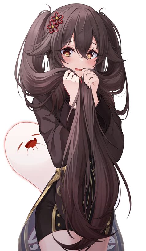 Hu Tao Genshin Impact Mobile Phone Wallpaper - Kawaii Waifu