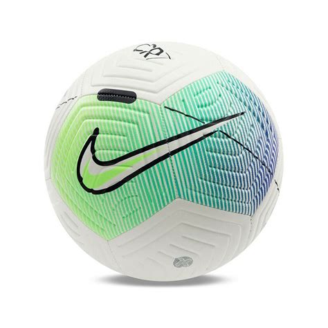 Nike Cr7 Strike Soccer Ball White And Ghost Green With Dark Obsidian