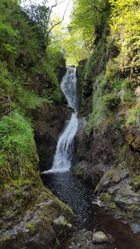 Waterfall In Glenariff Forest Park Northern Ireland Oc 5312x2988