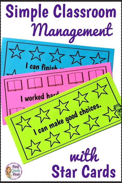 Classroom Management Strategies Star Cards Classroom Management
