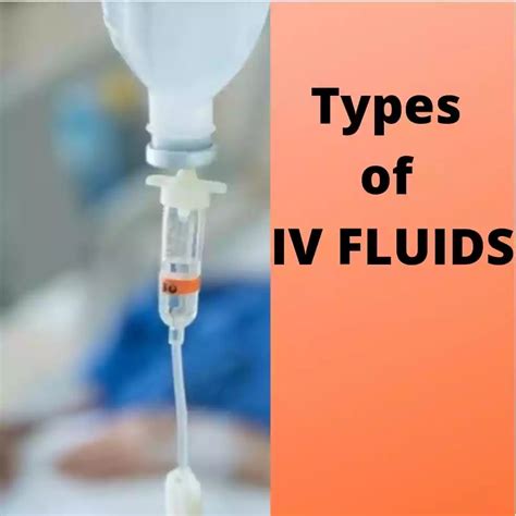 Types Of Intravenous Fluids