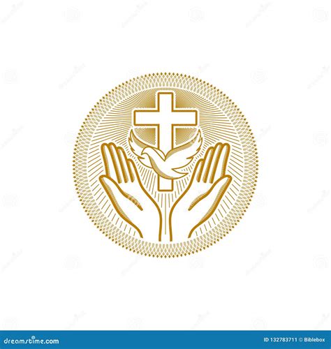Church Logo Christian Symbols Stock Vector Illustration Of Christ