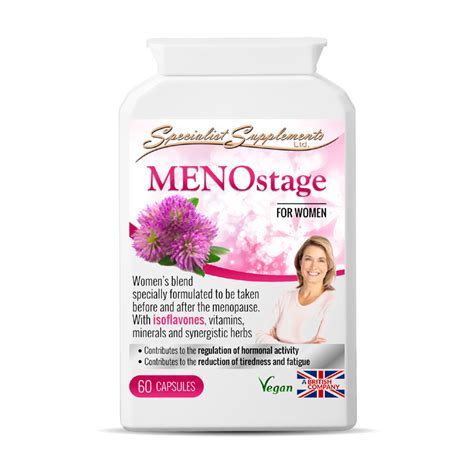 As mentioned earlier, ensuring your adrenal. Menostage - Women's Health Supplement for Menopause
