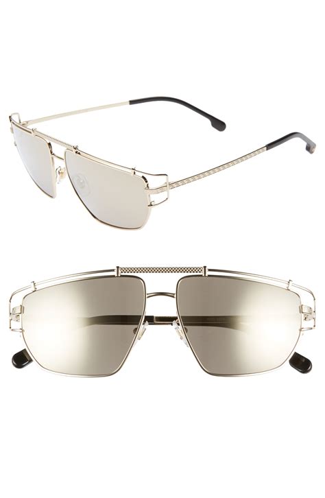 Men S Versace Navigator 57mm Sunglasses Pale Gold Sunglasses Versace Designer Versace