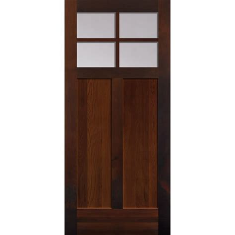 4 Lite Craftsman Over 2 Panel (2642) | Exterior Wood Torrefied Doors