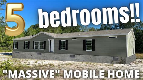 Ultra Large 5 Bedroom Mobile Home On A Lot If You Need It House Tour