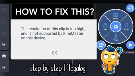 HOW TO FIX THE UNSUPPORTED VIDEO RESOLUTION IN KINEMASTER TAGALOG