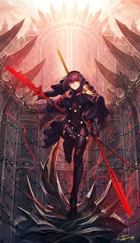 Scáthach Nkmrsketch Fate Anime Series Scathach Fate Dark Fantasy Art