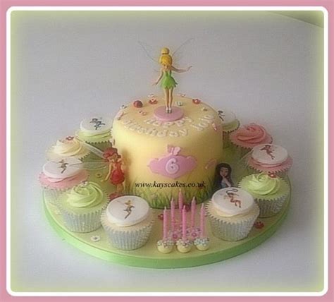 Fairy Themed Birthday Cake Decorated Cake By Kays Cakes Cakesdecor