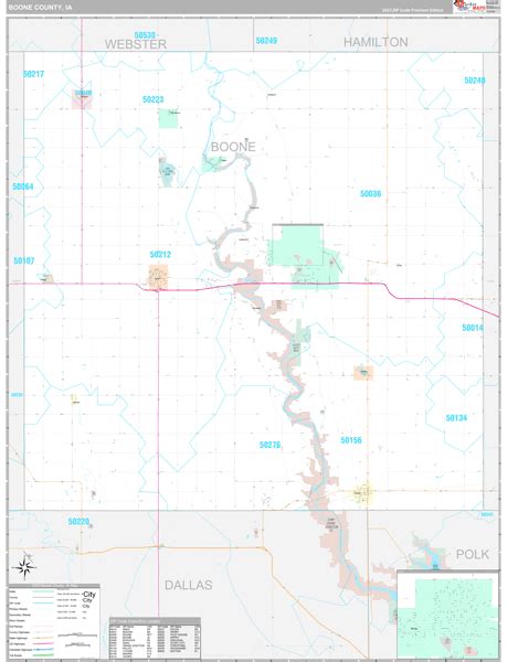 Boone County Ia Carrier Route Maps Premium