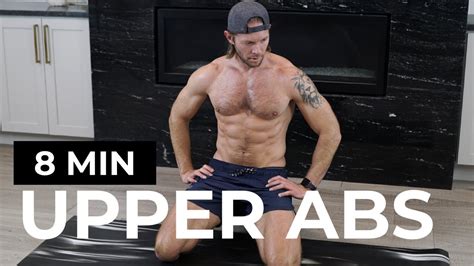 8 min ab workout upper ab workout 8 minute abs youtube