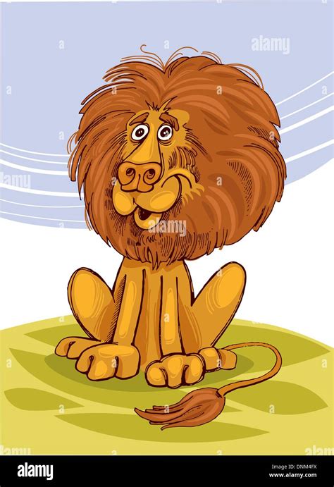 Illustration Of Happy African Lion Stock Vector Image And Art Alamy