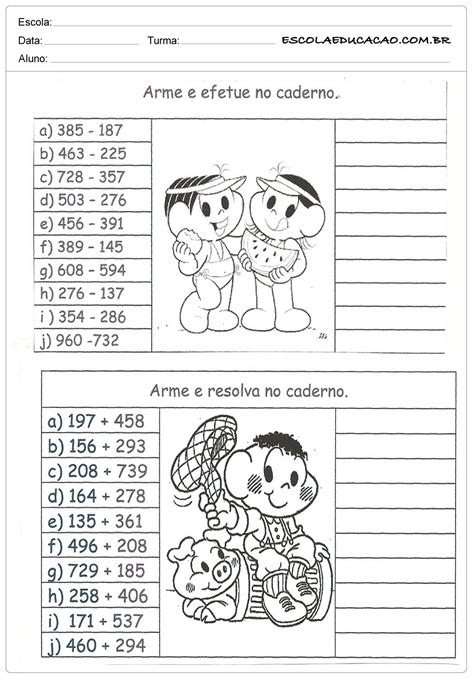 Contas De Somar 1 Ano