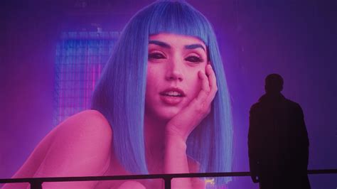 Wallpaper Blade Runner Blade Runner Ryan Gosling Movies Joi Women Blue Hair Ana De