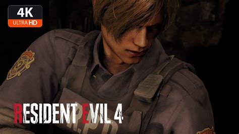 Leon Re2 Remake Rpd Outfit Resident Evil 4 Remake Mod Gameplay Youtube