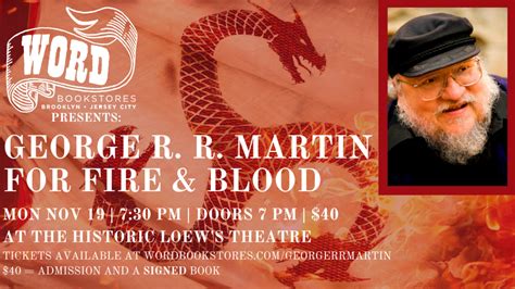 George Rr Martin Fire And Blood Book Signing Nj Book Signing Central