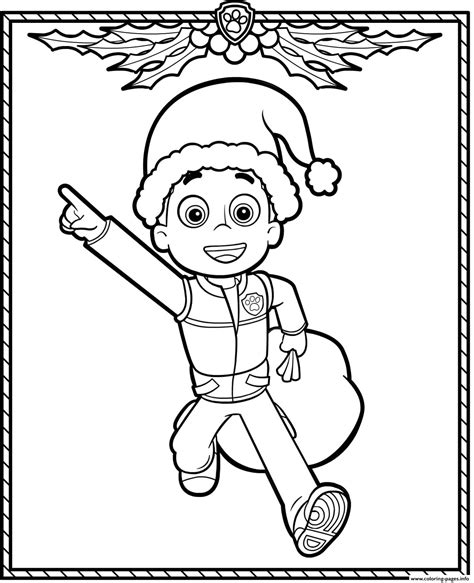 Check spelling or type a new query. Paw Patrol Holiday Christmas Ryder Coloring Pages Printable