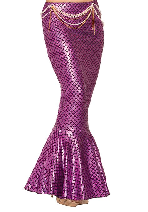 Pink Mermaid Fin Womens Skirt Costume