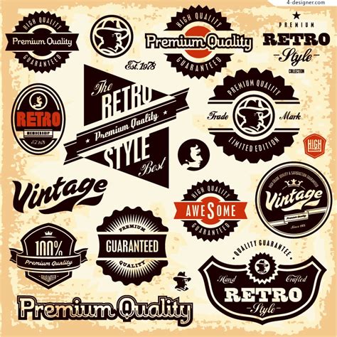 14 Vintage Badge Logo Vector Images Free Vector Retro Badge Label