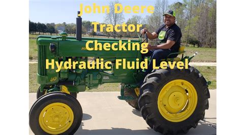 John Deere Hydraulic Fluid Level How To Check Hyd Fluid Youtube