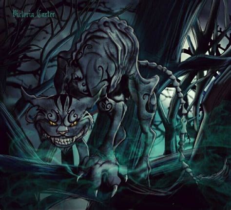 Alice Madness Returns Art Cheshire Cat Dark Wonderland American