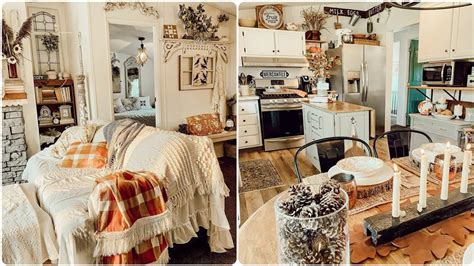 Extreme Budget Farmhouse Tour For Fall Fall Decorating Ideas In A