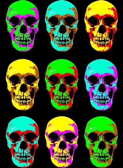 Neo Neon Skull Wallpaper Skull Pictures Skull