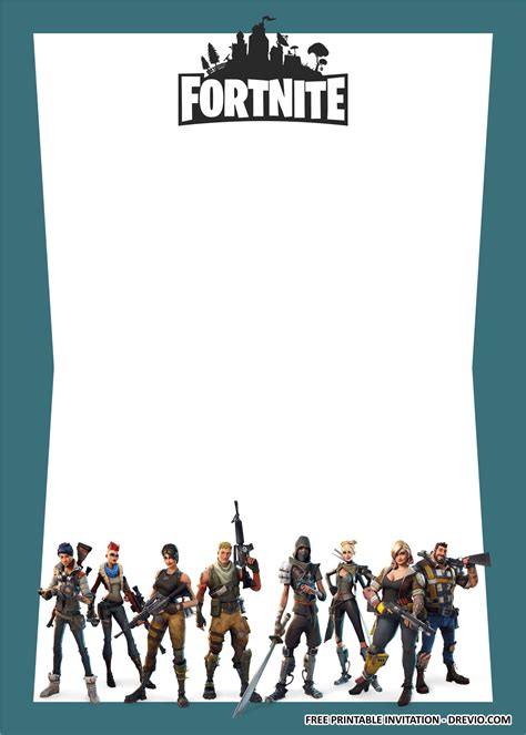 Free Printable Fortnite 2 Birthday Party Kits Templates Free And