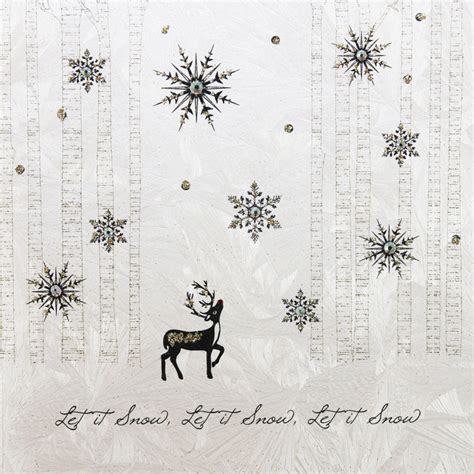 Let It Snow Let It Snow Let It Snow Handmade Open Christmas Card