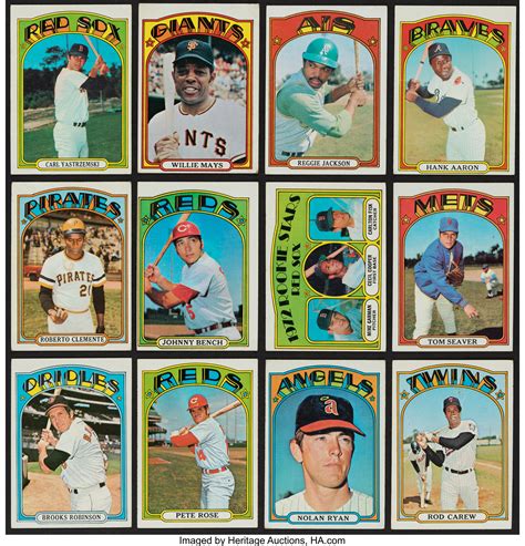 Furthermore, the distinct white borders surrounding the player photograph allows us to easily tell if a. 1972 Topps Baseball Complete Set (787).... Baseball Cards Sets | Lot #45140 | Heritage Auctions